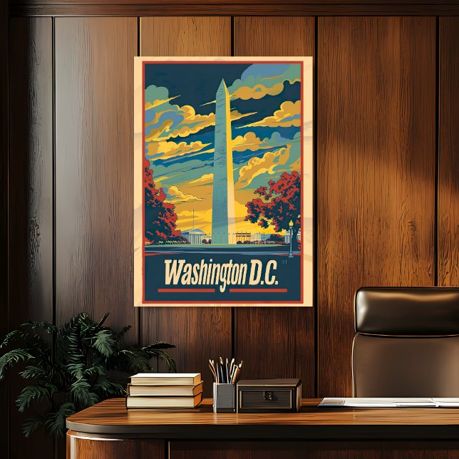 Vintage Washington D.C. Travel Poster (Creator Uploaded)