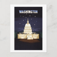 Vintage Washington, D.C., Travel Poster
