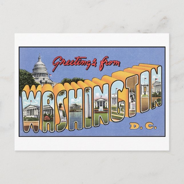 Vintage Washington, DC Postcard (Front)