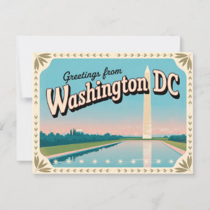 Vintage Washington DC Postcard   Greetings from