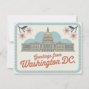 Vintage Washington DC Postcard   Greetings from