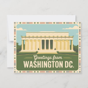 Vintage Washington DC Postcard   Greetings from