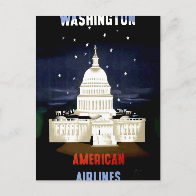 Vintage Washington DC Travel Postcard (Front)