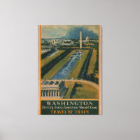Vintage Washington DC Travel Poster