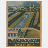 Vintage Washington DC Travel Poster