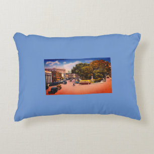 Vintage Washington Square, Newport, Rhode Island Decorative Cushion