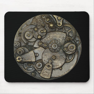 Vintage Watch Gear Mechanism Mousepad