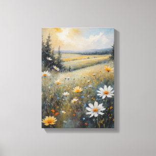 Vintage Water Colour Painting landscape Canvas Print