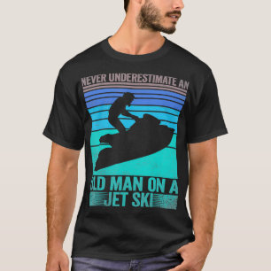 Vintage Water Jet Ski Fun Beach for Men Retro Jet  T-Shirt