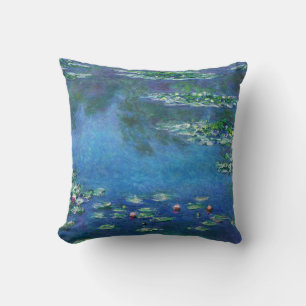 Vintage Water Lilies by Claude Monet Cushion