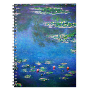 Vintage Water Lilies by Claude Monet Notebook