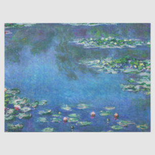 Vintage Water Lilies by Claude Monet Tissue Paper