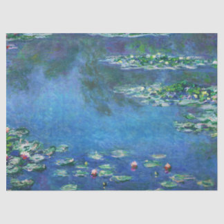 Vintage Water Lilies by Claude Monet Tissue Paper