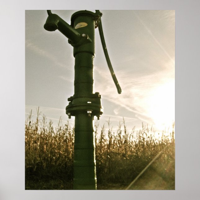 Vintage Water Pump | Poster (Front)