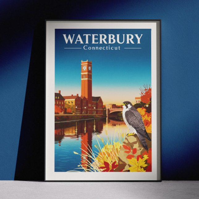 Vintage Waterbury Connecticut Poster (Creator Uploaded)
