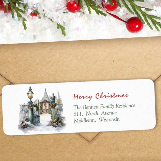 Vintage Watercolor Christmas Gate (Creator Uploaded)