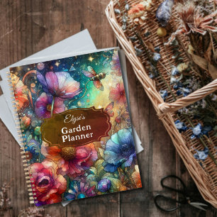 Vintage Watercolor Colourful Flower Garden  Planner