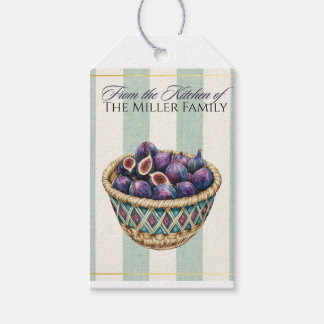 Vintage Watercolor Fig Harvest Kitchen Labels