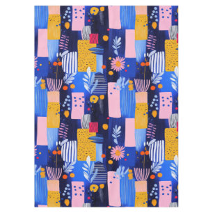 Vintage Watercolor Floral Abstract Pattern (8) Tablecloth