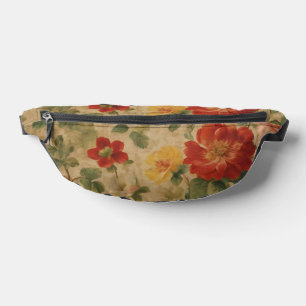 Vintage Watercolor Floral Popular Collection Bum Bags