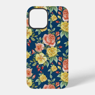 Vintage Watercolor Floral Roses Background iPhone 12 Pro Case
