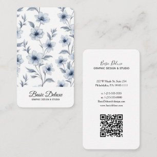 Vintage Watercolor Flowers Business card