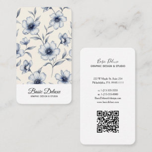 Vintage Watercolor Flowers Business card
