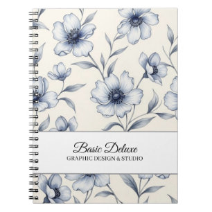 Vintage Watercolor Flowers Spiral Photo Notebook