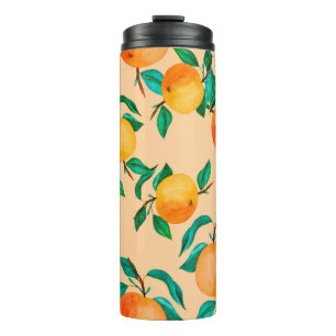Vintage watercolor illustration background mix col thermal tumbler