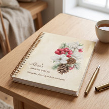 Vintage Watercolor Magnolia Pine Winter Florals