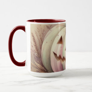 Vintage watercolor of Halloween pumpkins Fall  Mug