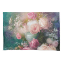 Vintage Watercolor Roses Painted In All Colours