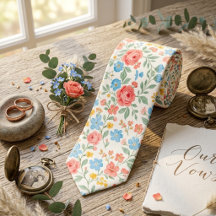 Vintage Watercolor Spring Garden Floral