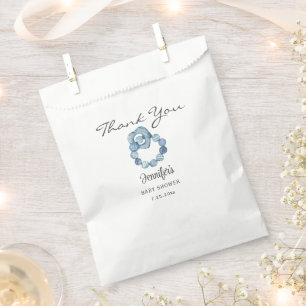 Vintage Watercolor Teething Ring Boy Baby Shower Favour Bags