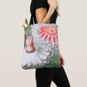 Vintage Waterlily Flowers, Waterlilies in a Pond Tote Bag