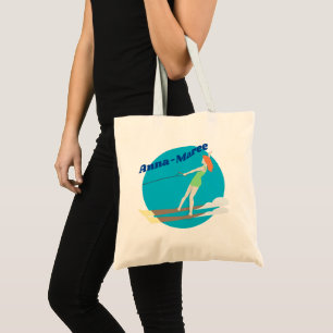 Vintage Waterskiing Tote Bag