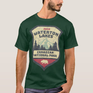 Vintage Waterton Lakes and Canadian National Park  T-Shirt