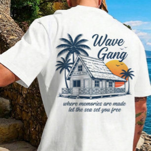 Vintage Wave Gang Cabin Beach Tee   Memories Are M
