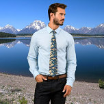 Vintage Wave Retro Aesthetic Neck Tie<br><div class="desc">Elevate your style with this striking necktie, featuring retro artwork inspired by the iconic Great Wave. The smooth, high-quality design blends vintage Japanese aesthetics with a cool, modern twist. This tie adds personality to any outfit, making you stand out with its timeless, bold look. Perfect for the modern trendsetter seeking...</div>