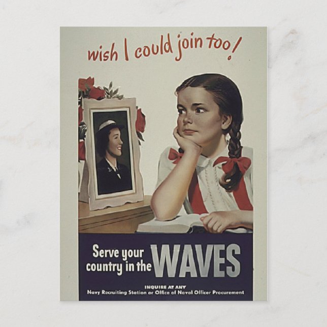 Vintage Waves Postcard (Front)