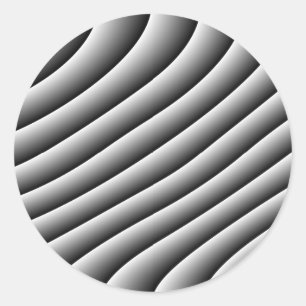 Vintage Wavy Lines Stickers