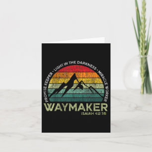 Vintage Waymaker Promise Keeper Miracle Worker Chr Card