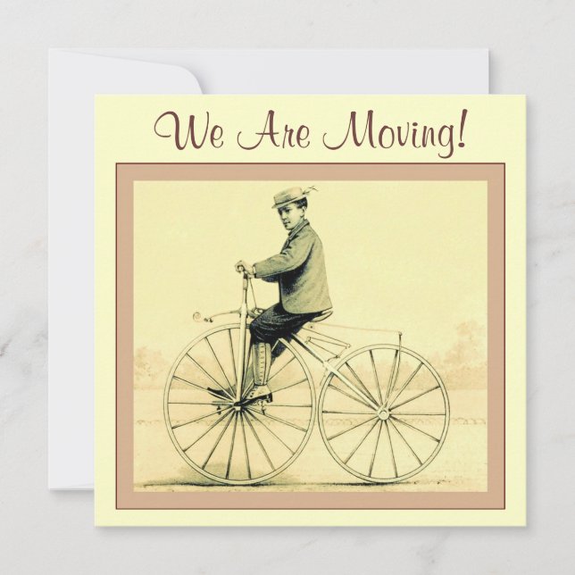 Vintage ~ We Are Moving! Announcement (Front)