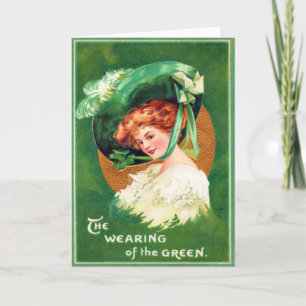 Vintage Wearing Of The Green St Patrick's Day Card