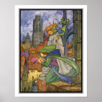 Vintage Weather Sprites by Florence Harrison Poster