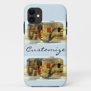 Vintage Weathered wood trailer gypsy caravan Case-Mate iPhone Case