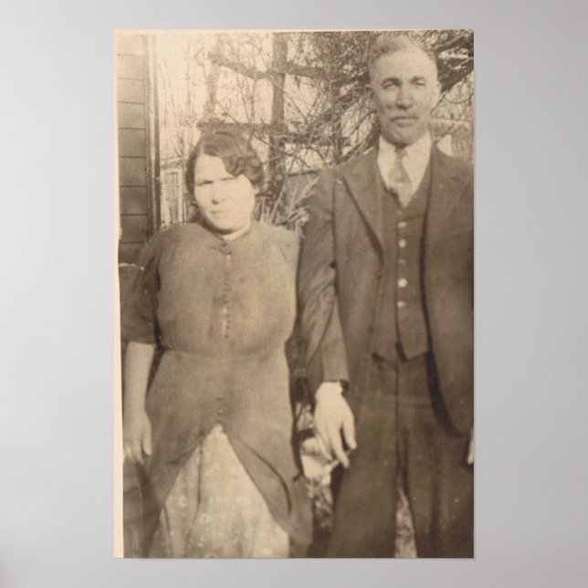 Vintage Wedding Anniversary Poster (Front)