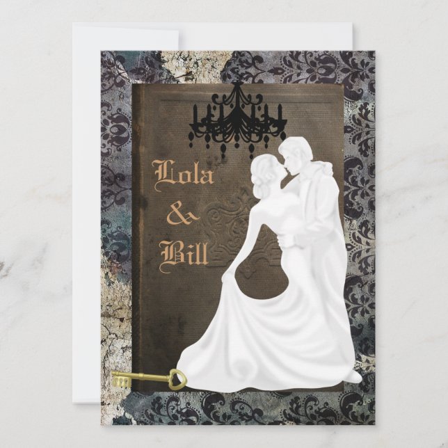 Vintage Wedding  Antique INVITATION (Front)