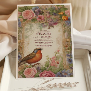Vintage Wedding Art Nouveau by Mucha Invitation