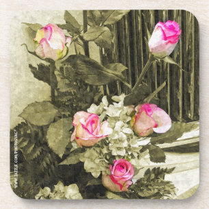 Vintage Wedding Bouquet Coaster